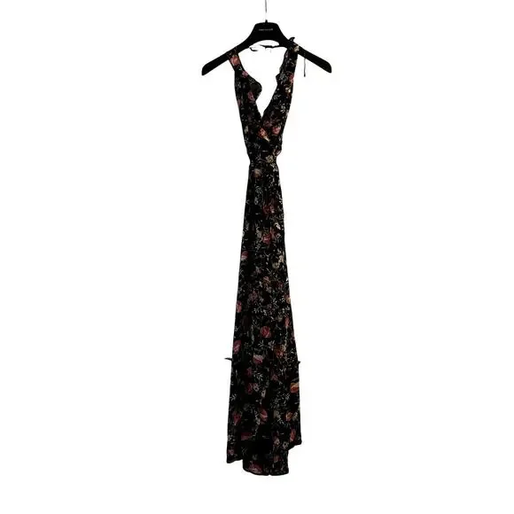 Reformation Hayworth Floral High Low Maxi Wrap Dress Carondelet Size S C0 - Picture 2 of 5